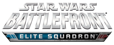 Star Wars Battlefront: Elite Squadron title screen for Nintendo DS